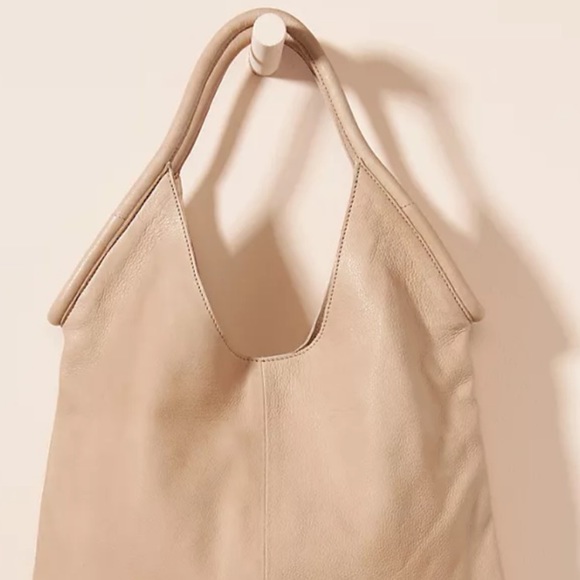 ISA slouchy leather bag sand - Picture 2 of 8
